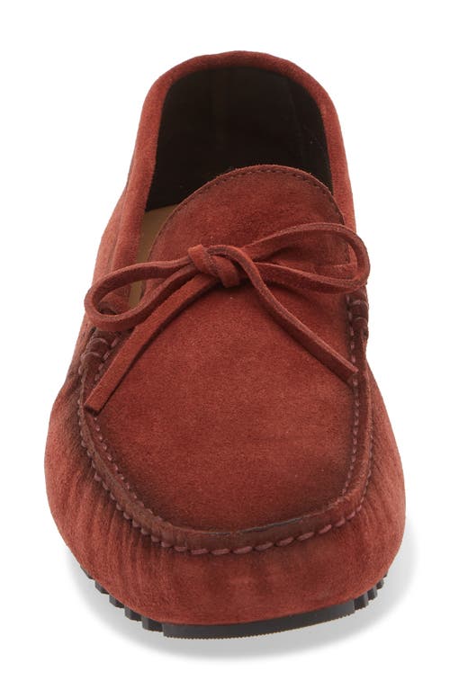 Hugo Boss Boss Driver Loafer In Rust/copper