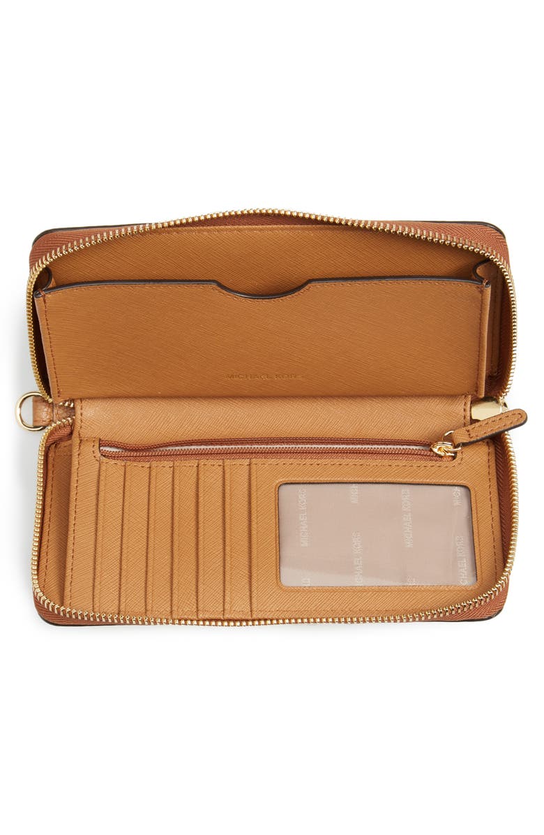 MICHAEL Michael Kors Mercer Large Leather Tech Wristlet, Alternate, color,