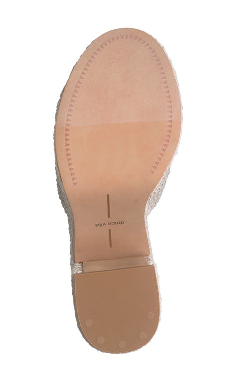 Dolce Vita Ladin Platform Slide Sandal In Ivory