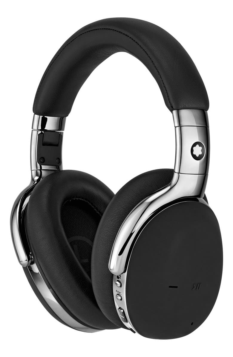Montblanc MB01 Noise Canceling Bluetooth<sup>®</sup> Headphones, Alternate, color, Black