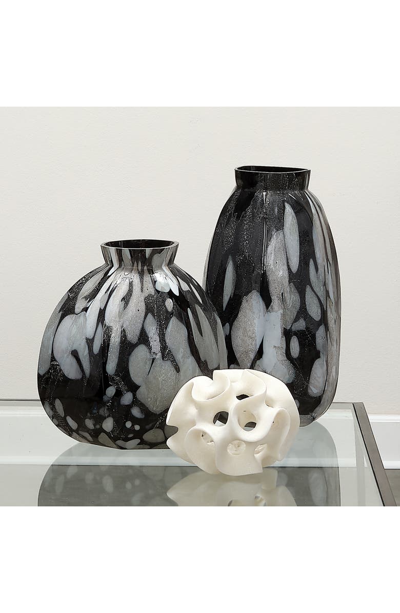 JAMIE YOUNG Ribbon Resin Decorative Sphere, White, Alternate, color, White