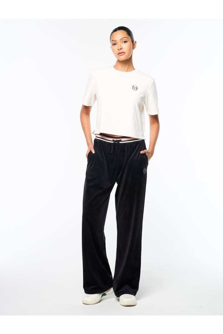 Adele Velour T-Shirt, Alternate, color, GARDENIA