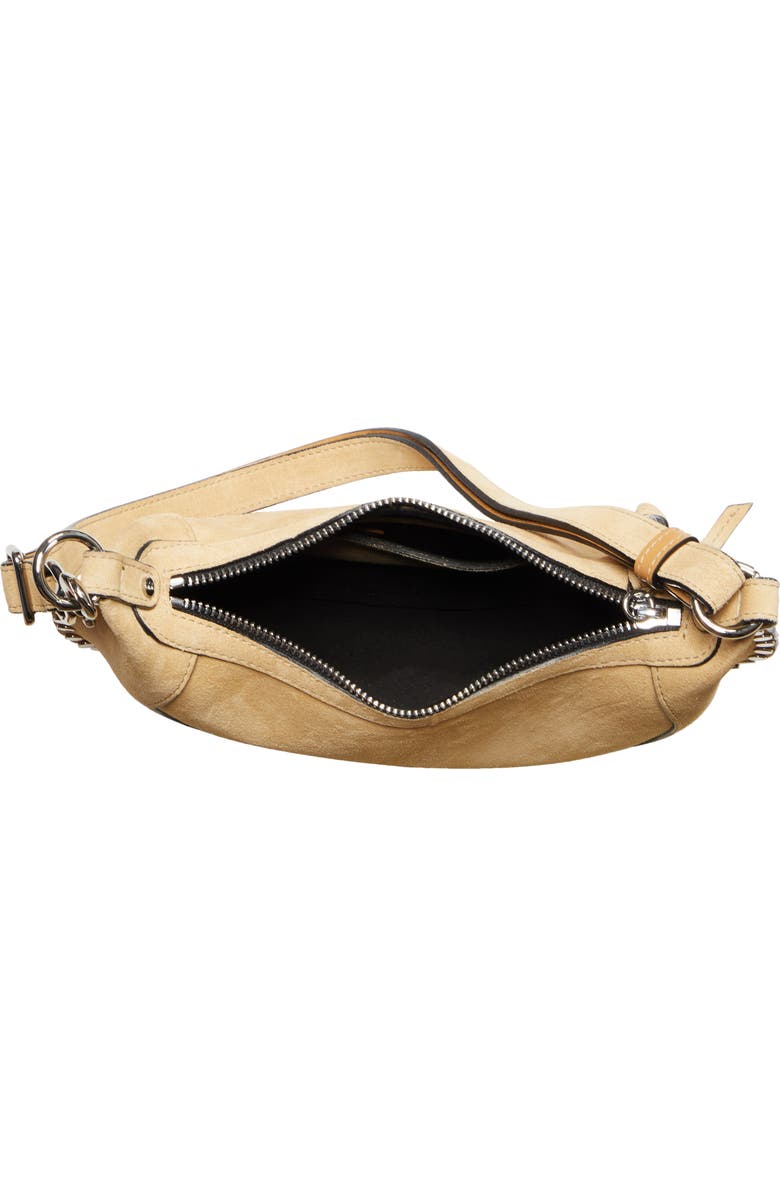 Isabel Marant Oskan Moon Suede Shoulder Bag, Alternate, color,