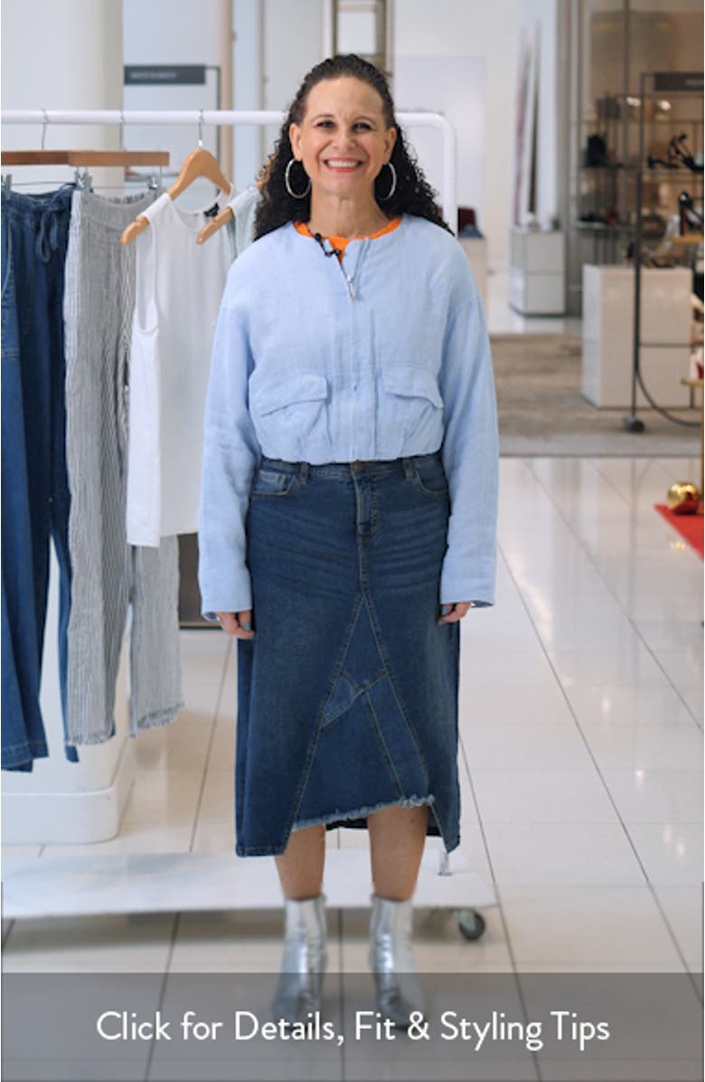 Crop Linen Jacket, sales video thumbnail