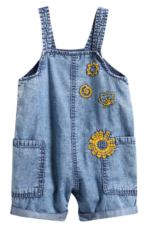 Embroidered Denim Overalls (Baby)