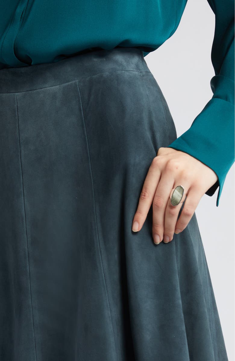 KOBI HALPERIN Amanda Suede Skirt, Alternate, color, 