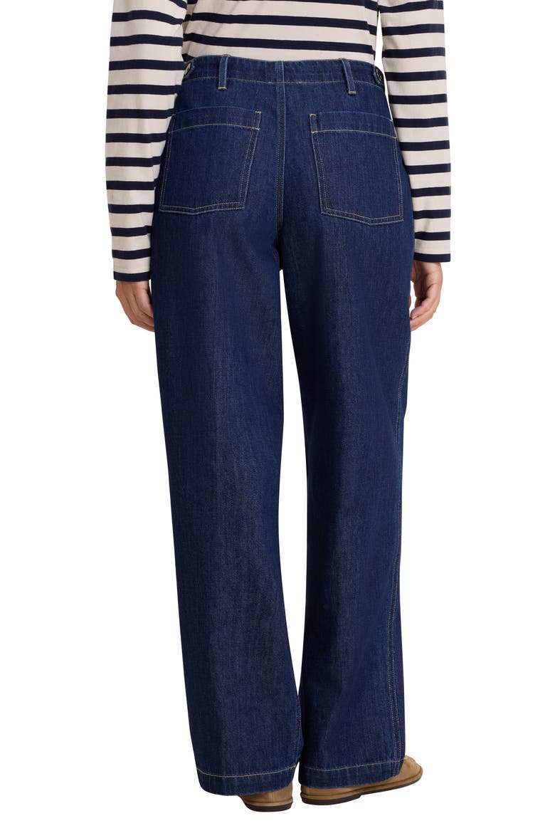 Jordan Drawstring Straight Leg Jeans, Alternate, color, DARK WASH