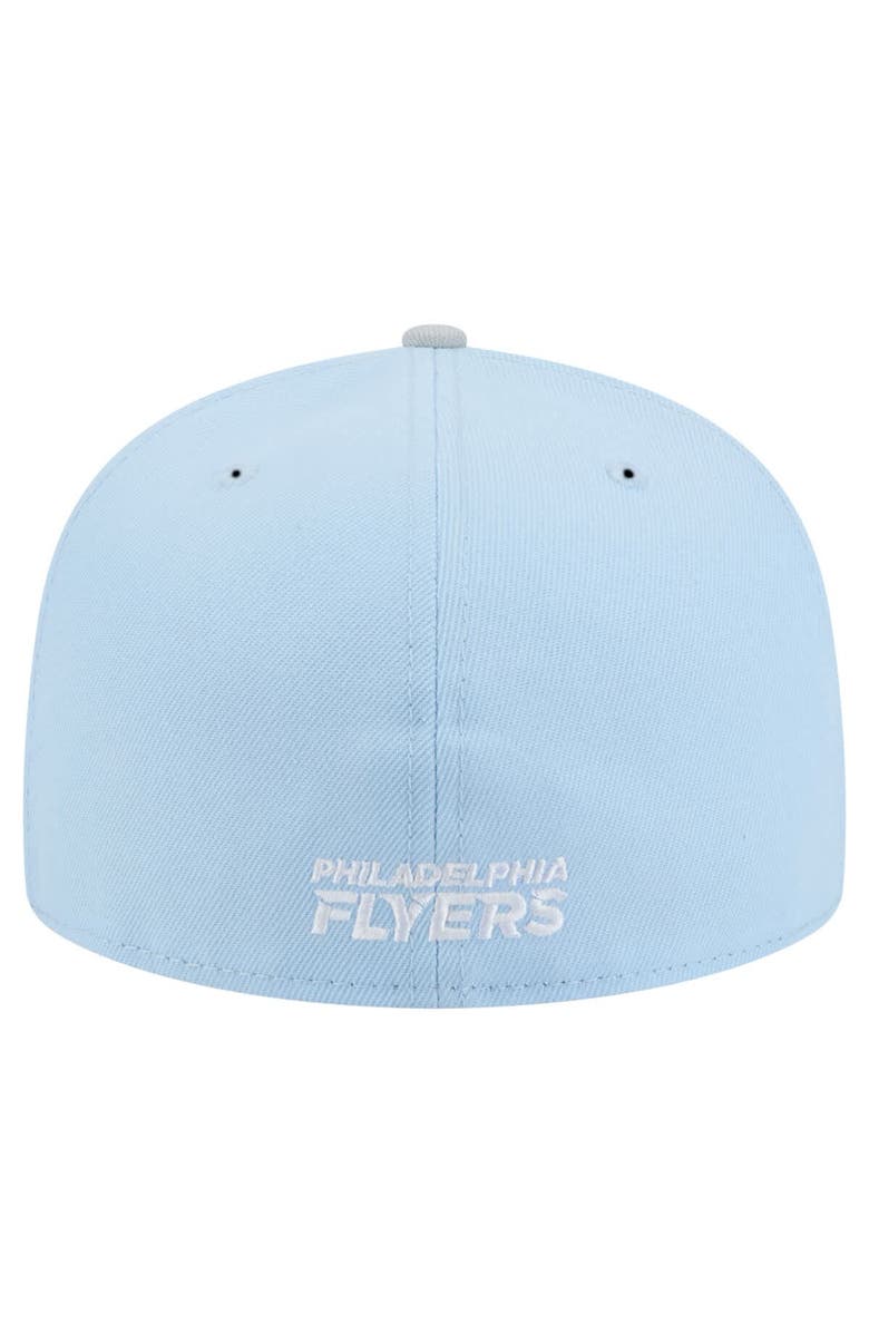 New Era Men's New Era Light Blue/Gray Philadelphia Flyers Color Pack Two-Tone 59FIFTY Fitted Hat, Alternate, color, Light Blue