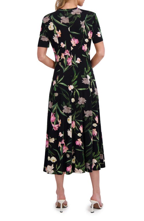 Ted Baker Short Sleeve Jersey Maxi Dress In Black