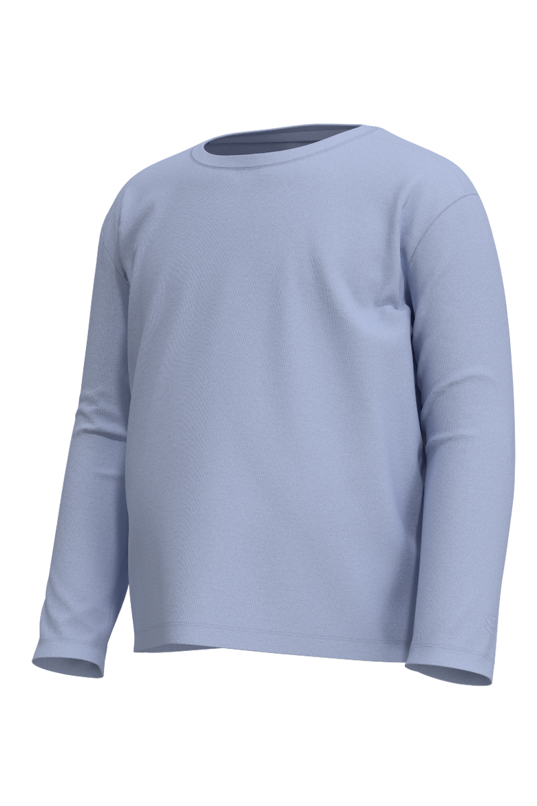 Toddler's Coco Plum Long Sleeve T-Shirt, UPF 50+ Sun Protection, Alternate, color, Periwinkle Purple