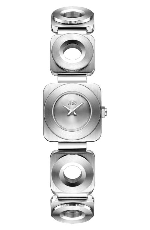 JBW Chasm Bracelet Watch, 22mm in Stainless Steel/Silver 