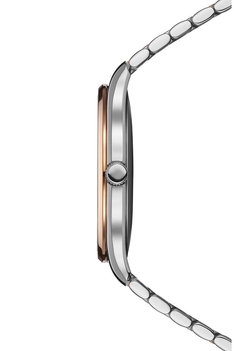Classic R Two-Tone Bracelet Watch, Alternate, color, STAINLESS STEEL/ ROSE GOLD