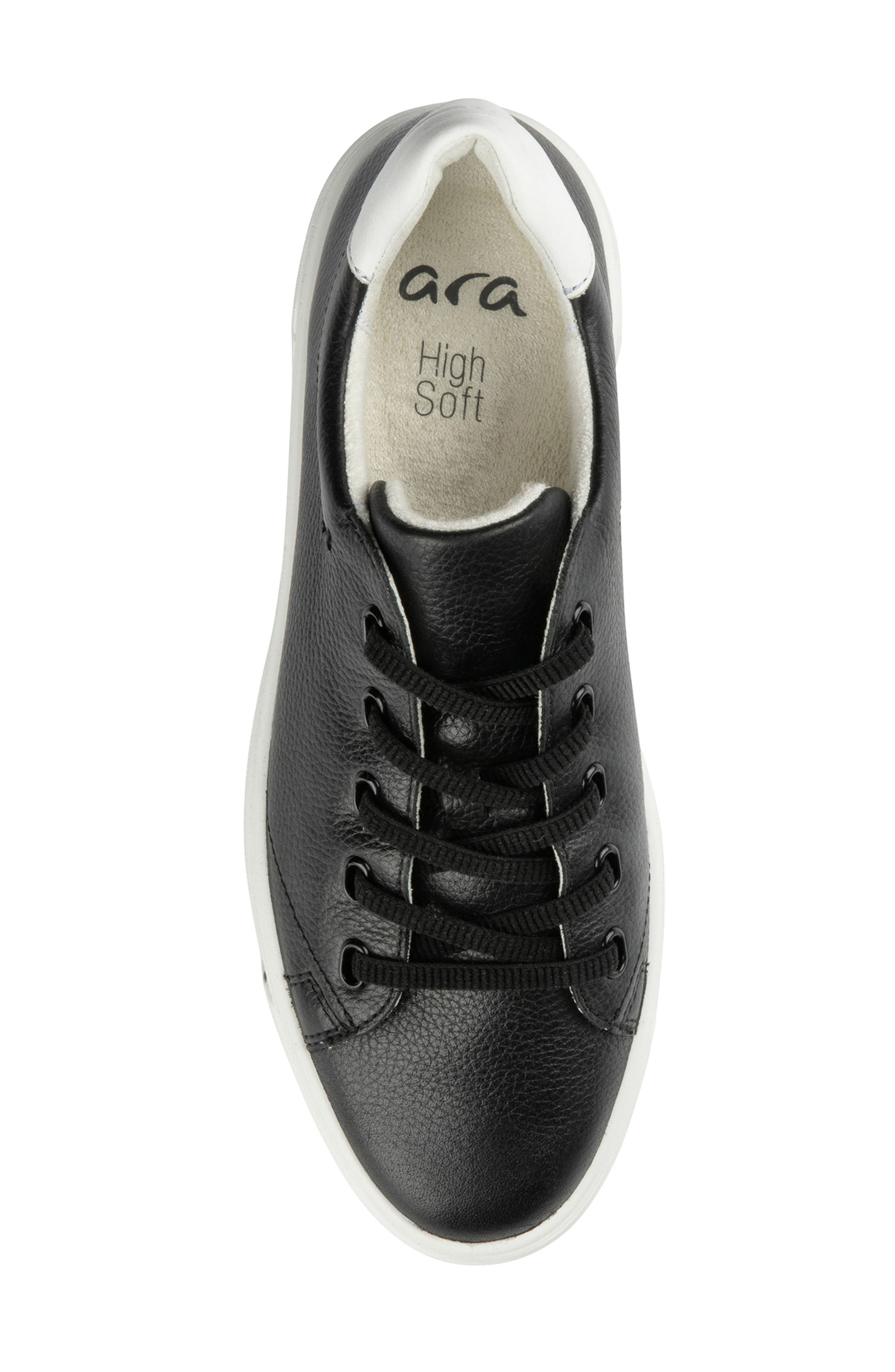 ara Crystal Platform Sneaker, Alternate, color, Black