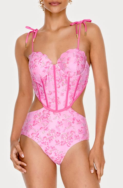 Pink Bloom One-Piece Swimsuit