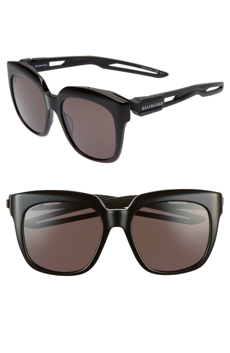 Balenciaga 54mm Square Sunglasses, Main, color,