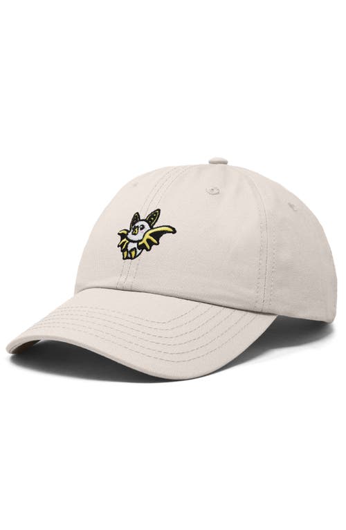 Dalix Honduran Bat Embroidered Dad Hat In Beige