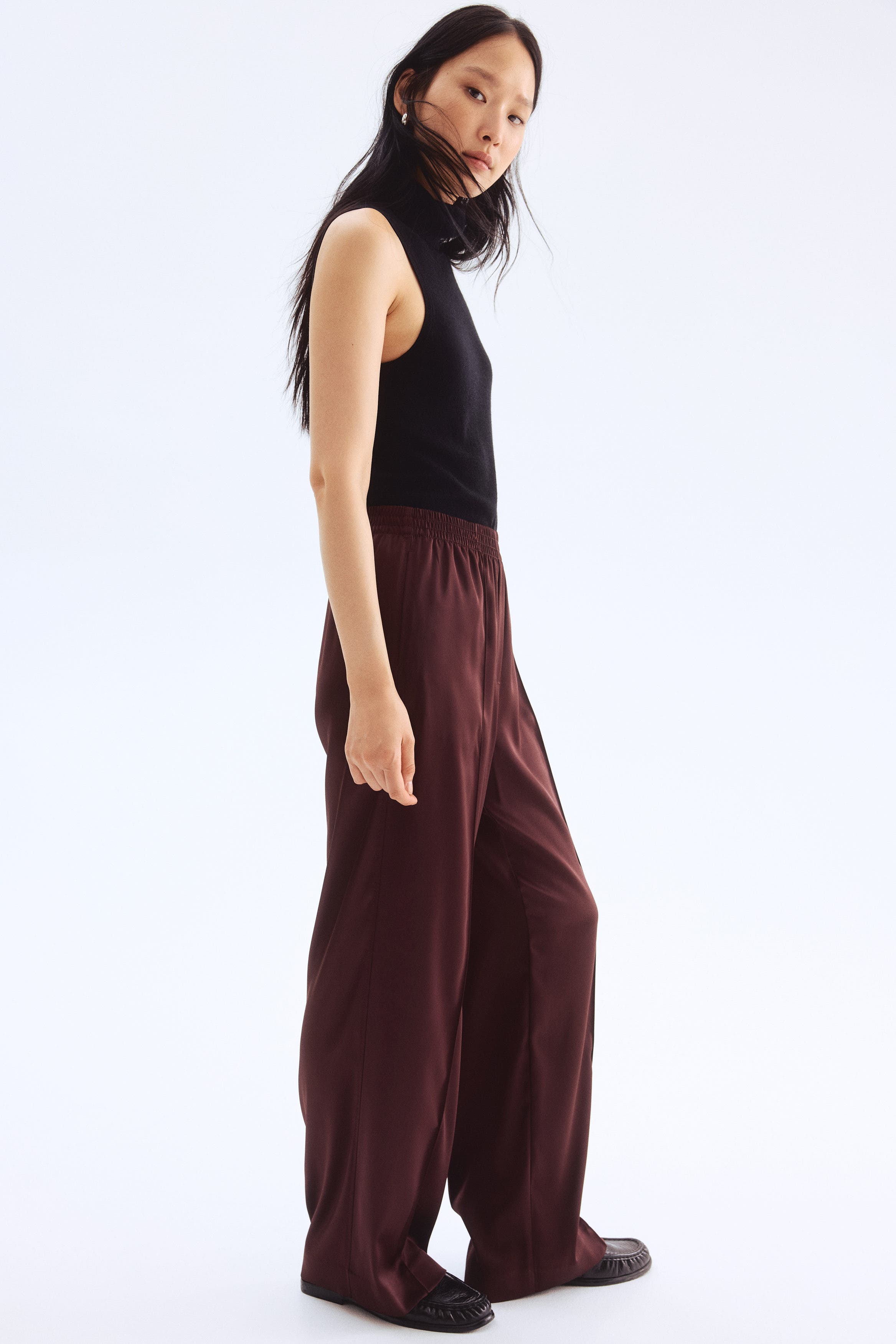 Wide Crease-detail Trousers - image 2