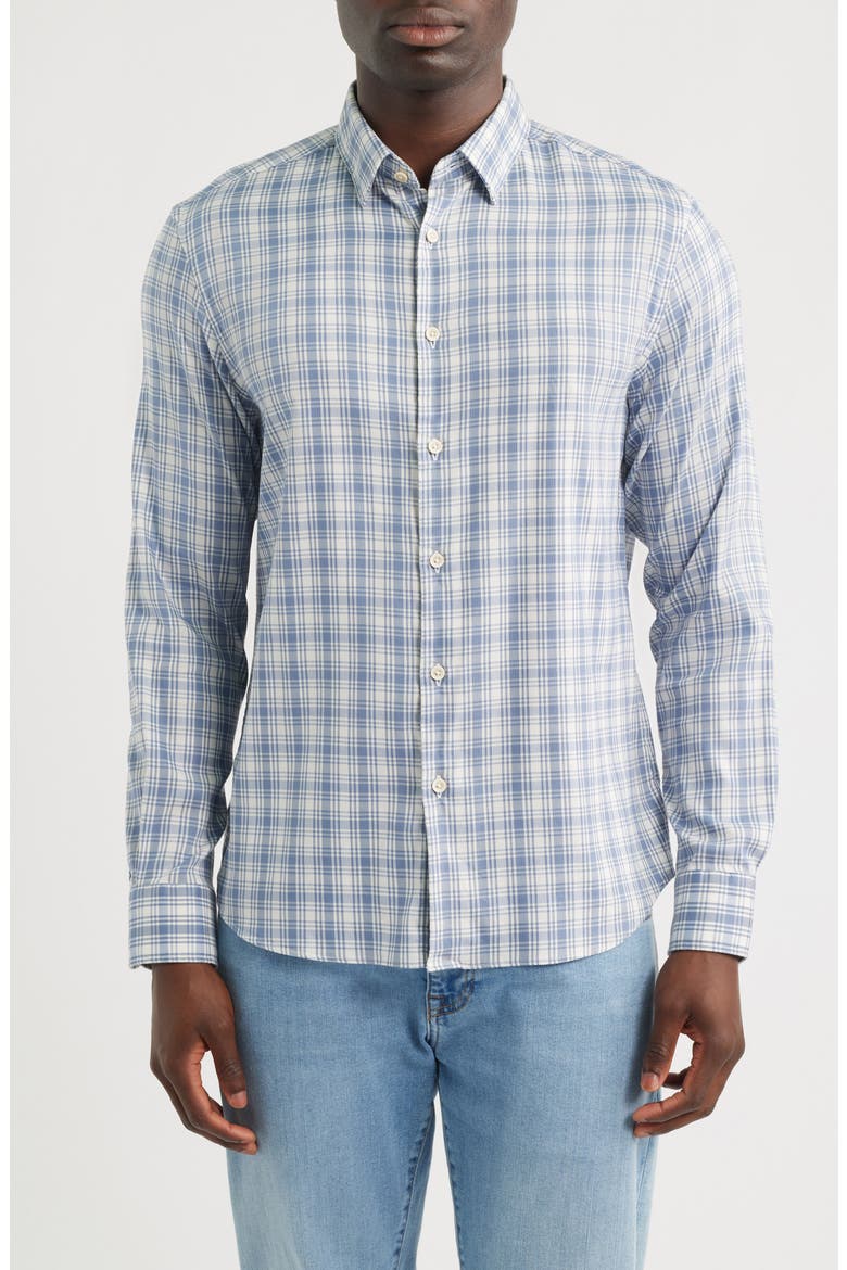 Movement Monterrey Plaid Button-Up Shirt, Main, color, SAILOR LAKE CHECK