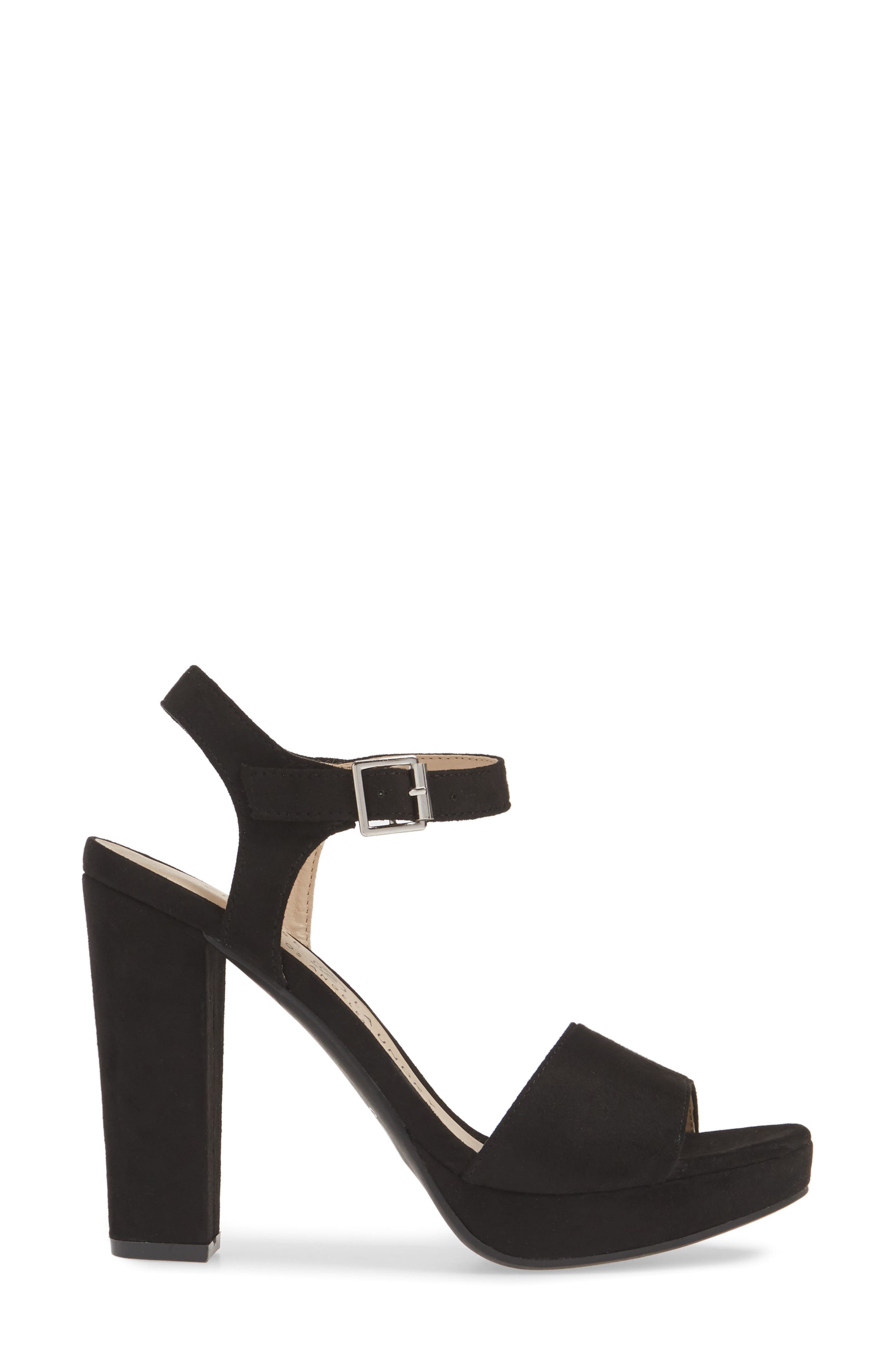 Aced Platform Sandal, Alternate, color, BLACK