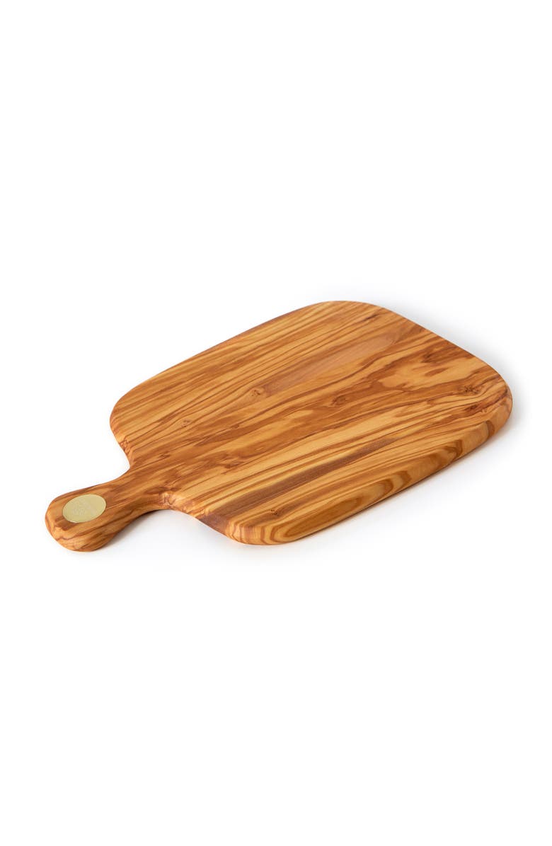 Berard Racine Olivewood 11.4-Inch Cutting Board with Handle, Main, color, Brown