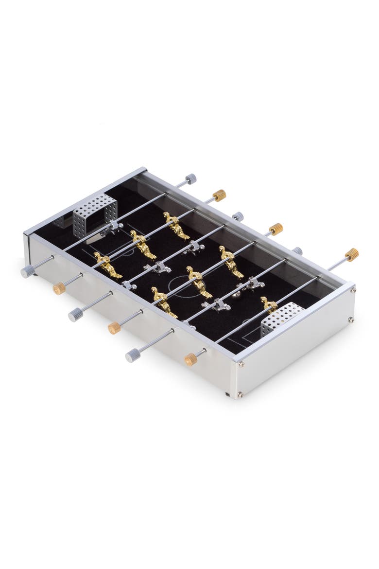 Foosball Table Top Game Set, Main, color, SILVER