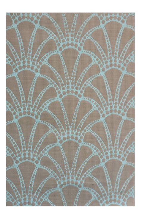 Scallop Cool Aqua Rug