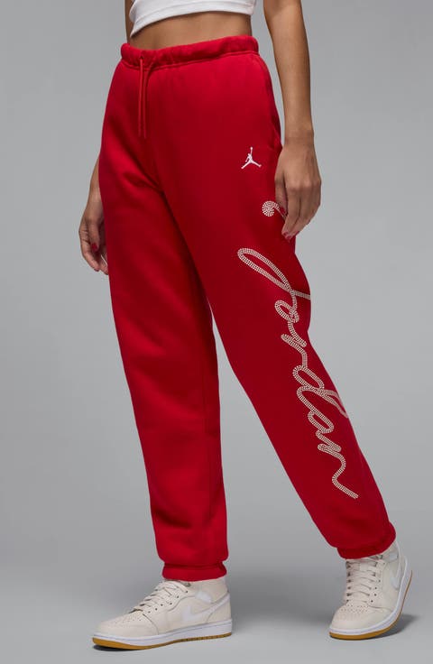 Brooklyn Fleece Rhinestone Logo Sweatpants