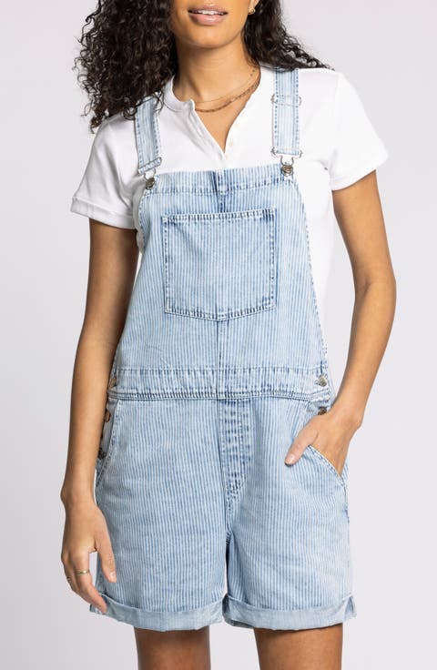 Connor Short Denim Overalls