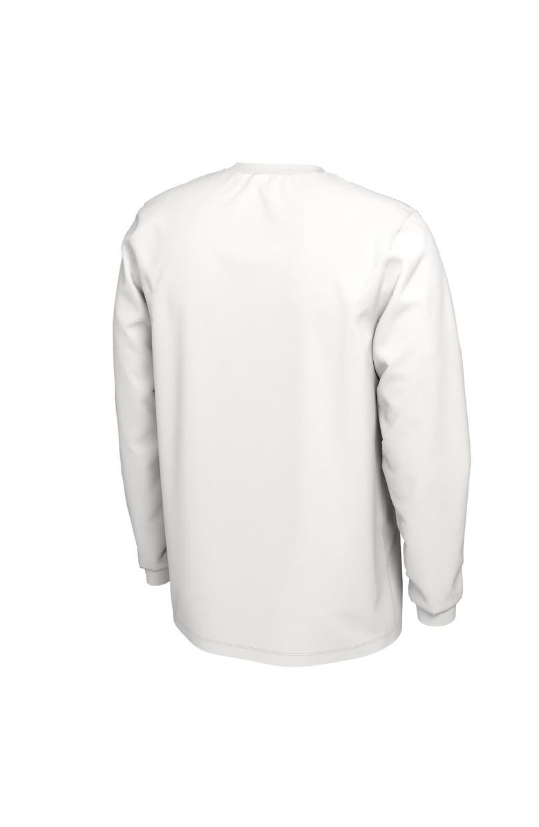 Nike White Texas Longhorns 2023 On Court Bench Long Sleeve T-Shirt, Alternate, color, 