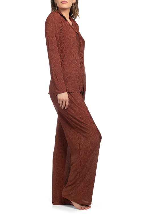 Midnight Bakery Rib Pajamas In Brown