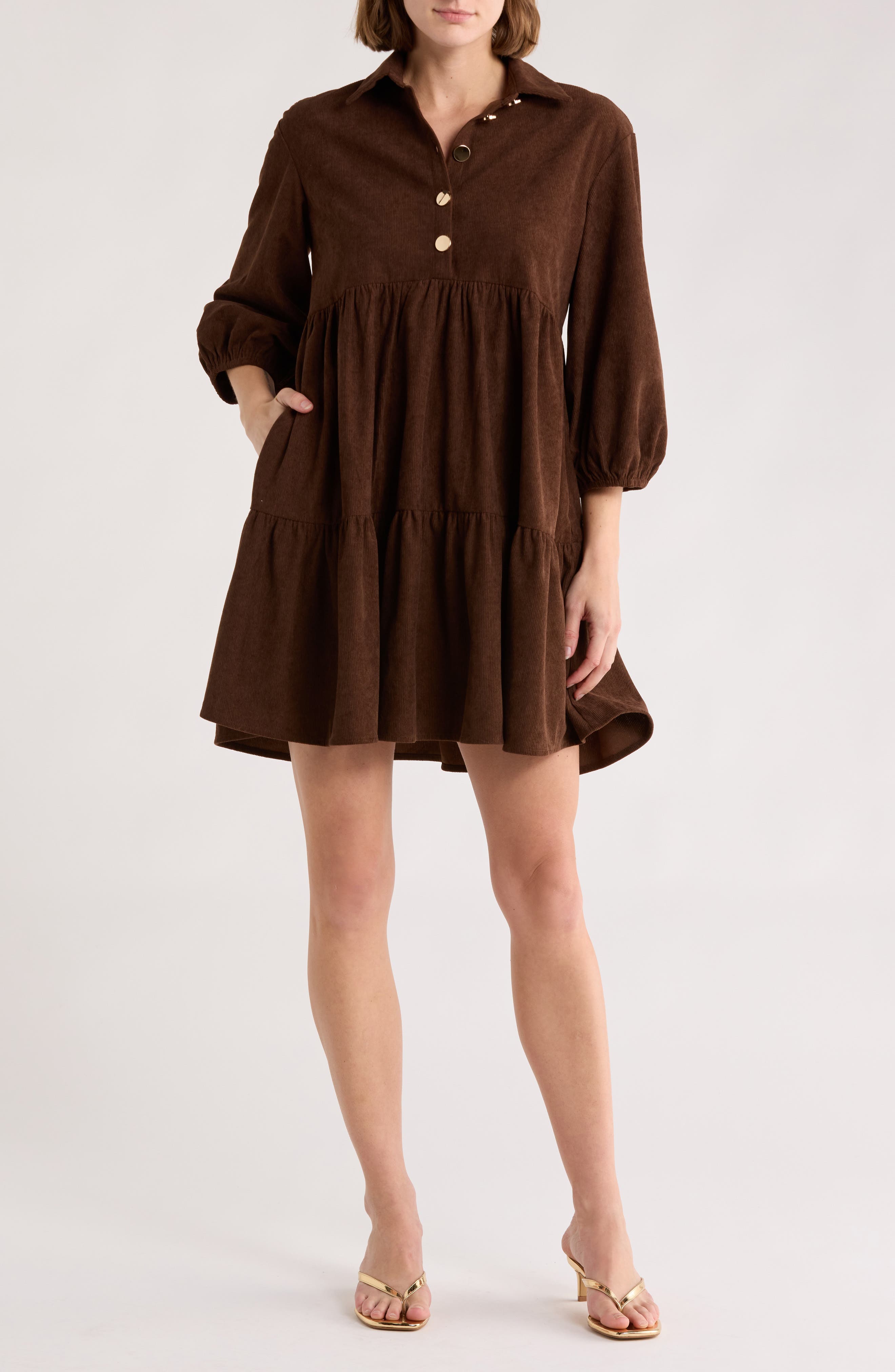 AREA STARS Cosette Corduroy Dress