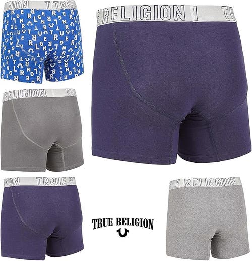 True Religion Boxer Briefs Stretch Underwear Pack Of 5 In Multi