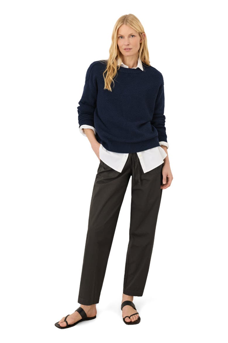 Organic Cotton Shoreline Pullover Sweater, Main, color, Navy