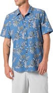 O'Neill Relaxed Fit Short Sleeve Performance Slub Button-Up Shirt