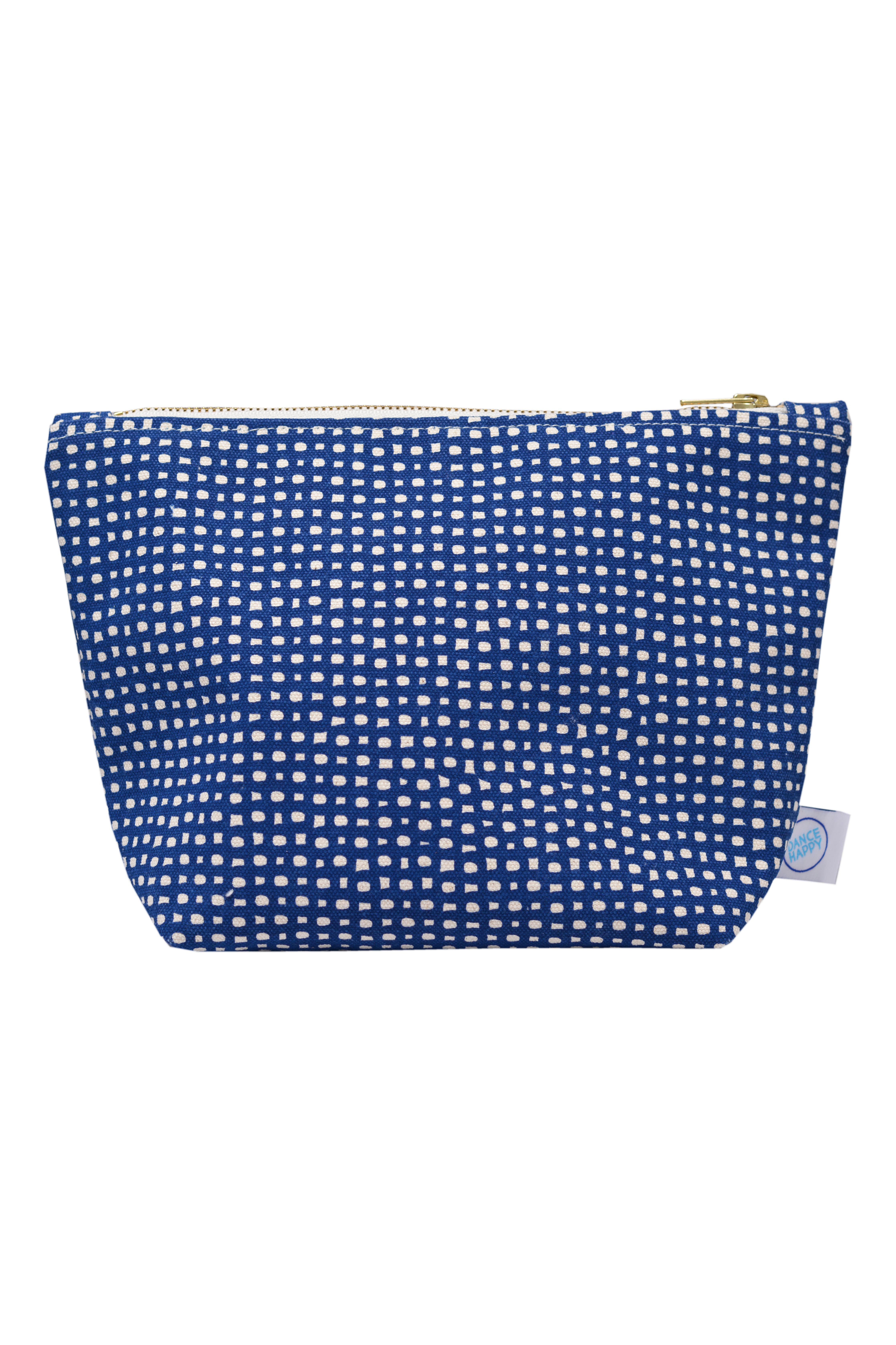 Dance Happy Lola Cosmetic Bag, Main, color, Navy