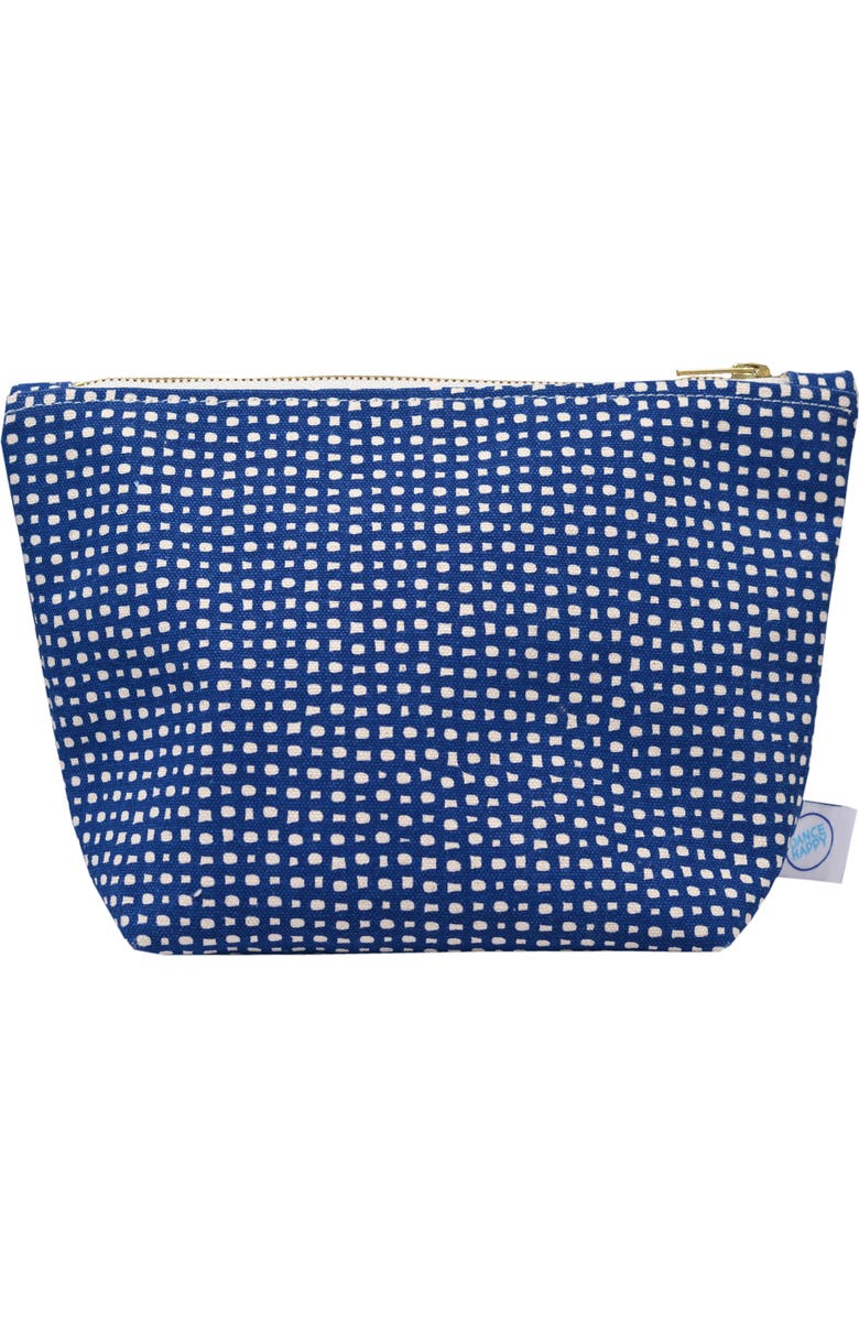 Dance Happy Lola Cosmetic Bag, Main, color, Navy