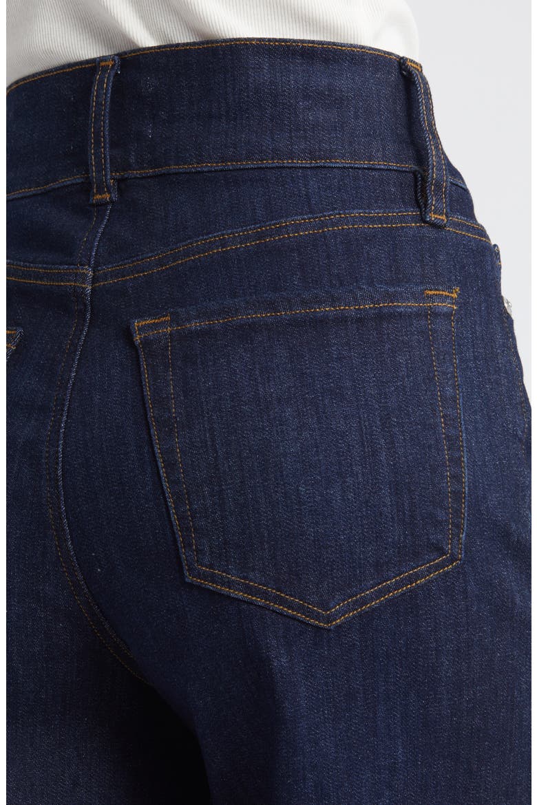 Le Palazzo High Waist Crop Wide Leg Jeans, Alternate, color, FAWCETT