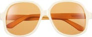 Valentino 50mm Polarized Round Sunglasses