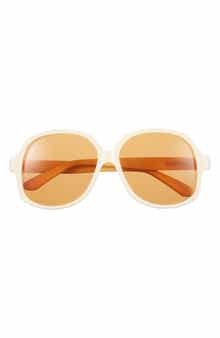 Valentino 50mm Polarized Round Sunglasses