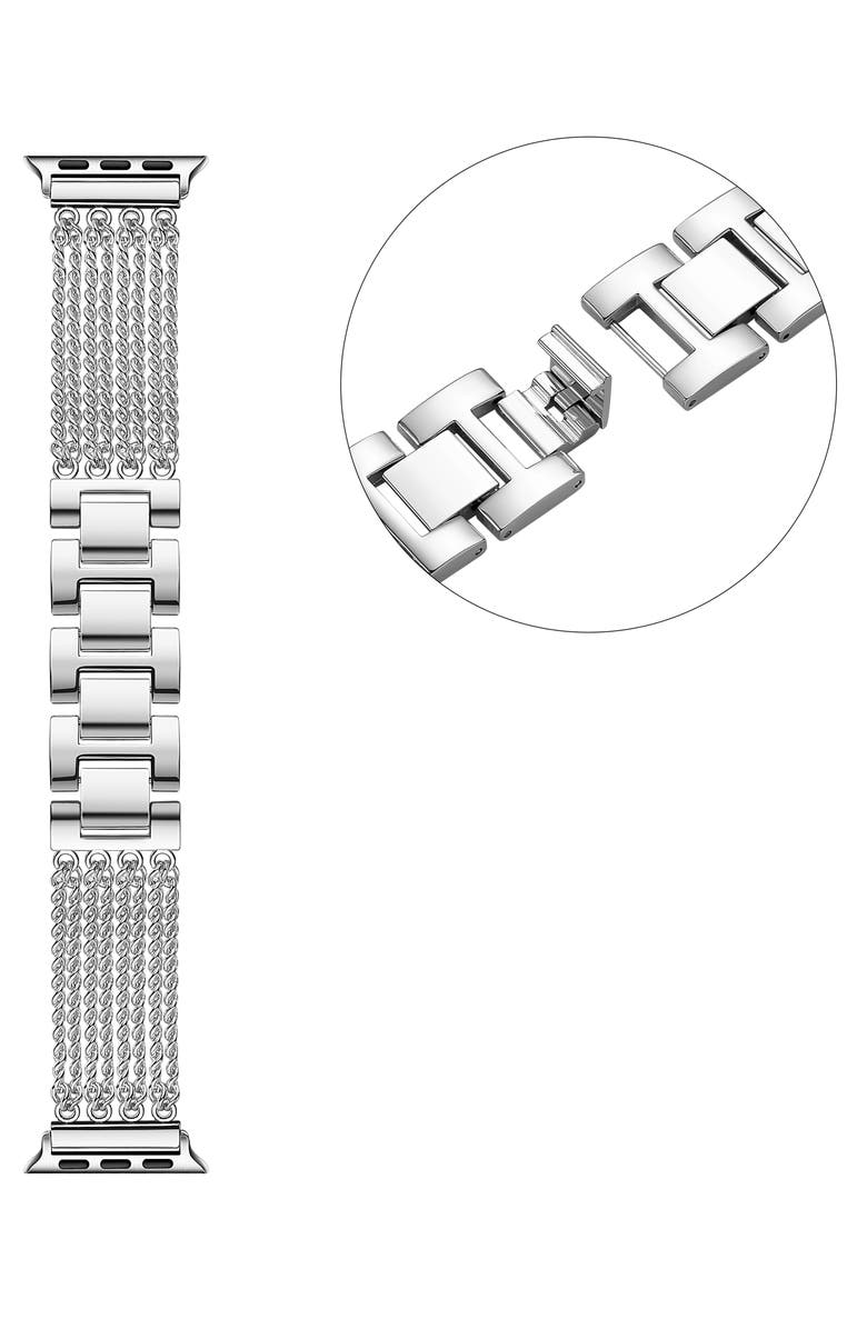 The Posh Tech Resin Detail 23mm Apple Watch<sup>®</sup> Bracelet Watchband, Alternate, color,