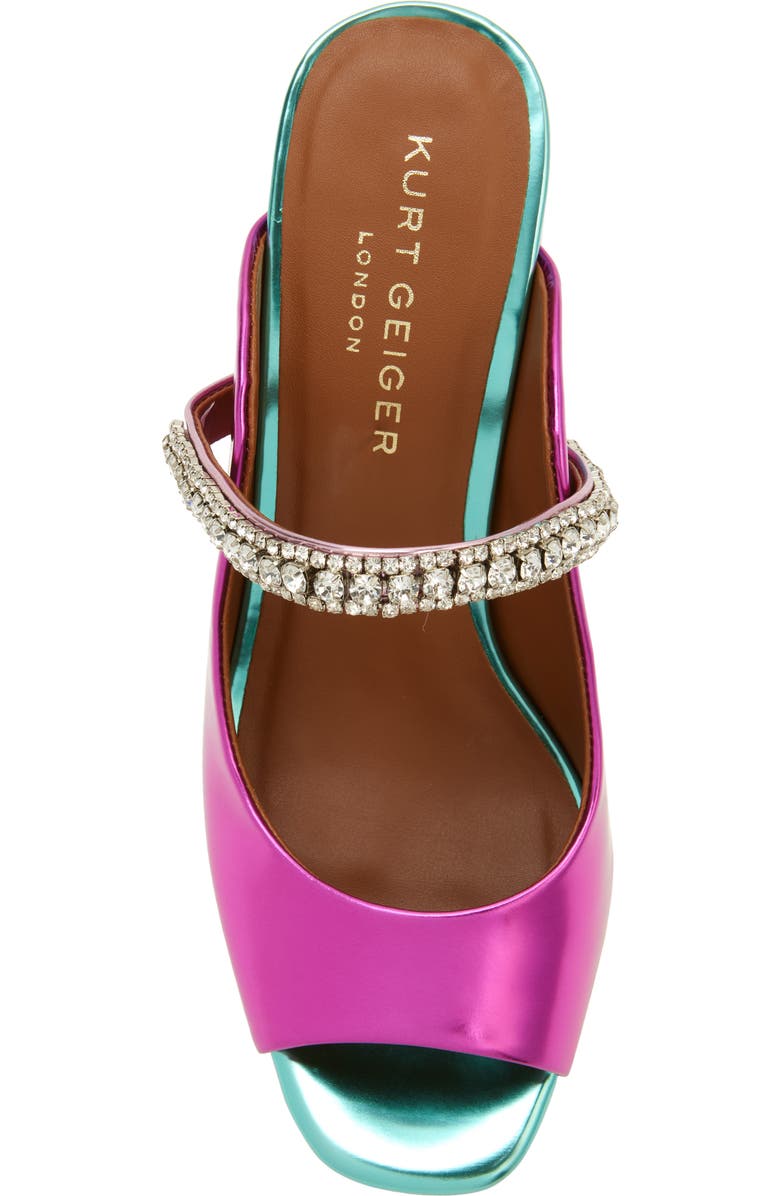 Kurt Geiger London Duke Platform Peep Toe Mule, Alternate, color, Pink Multi