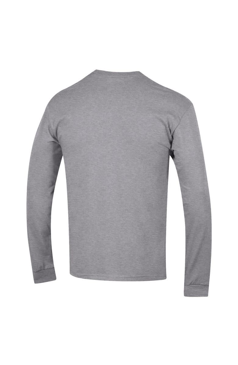 Champion Men's Champion Heather Gray UCF Knights Arch Over Logo 2-Hit Long Sleeve T-Shirt, Alternate, color, Heather Gray