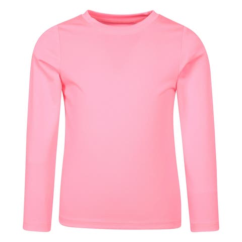 Childrens/Kids Aqua Long-Sleeved Swimming T-Shirt