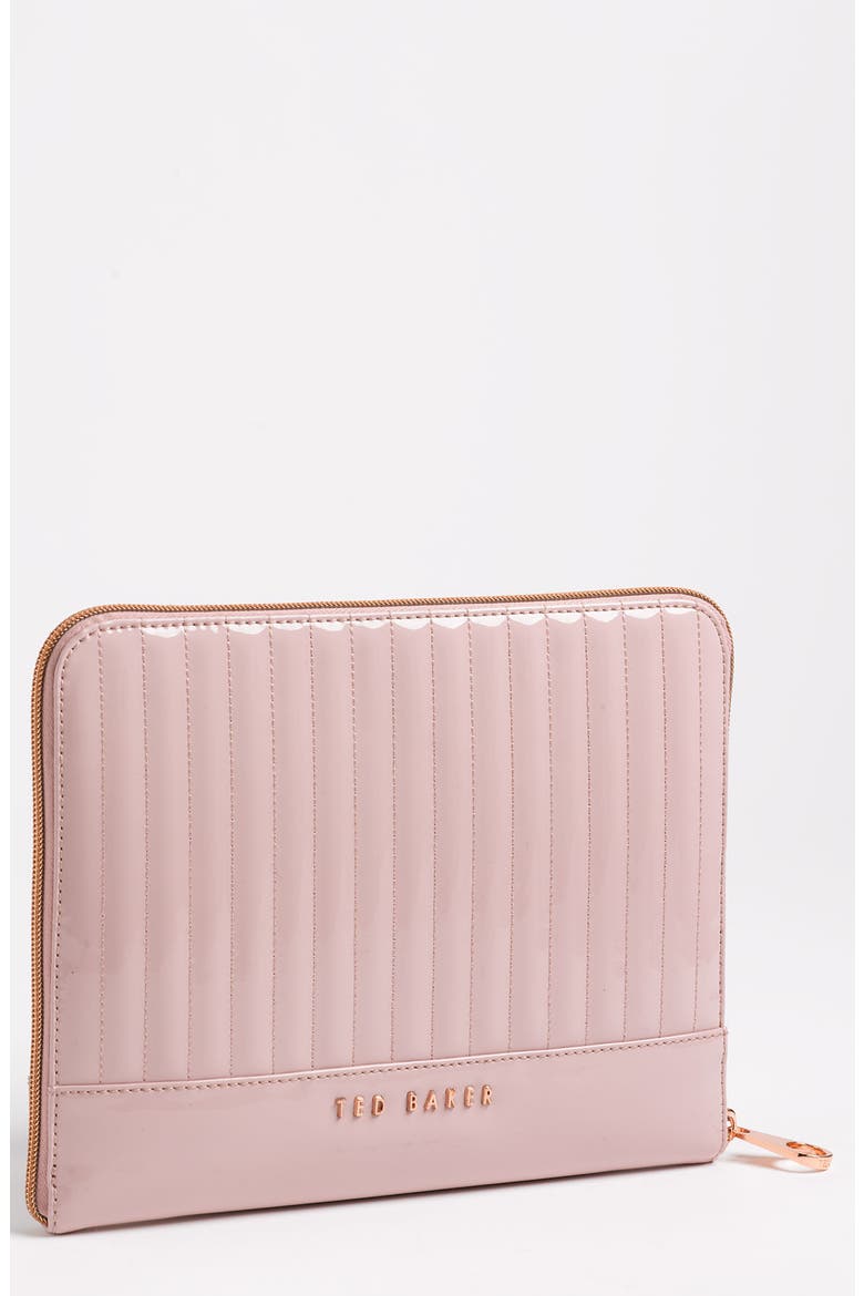 Quilted iPad Case, Main, color, PINK