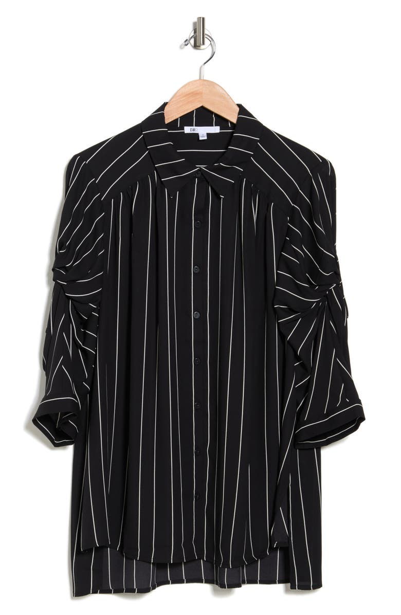 Daniel Rainn Twist Sleeve Shirting Tunic, Alternate, color, 