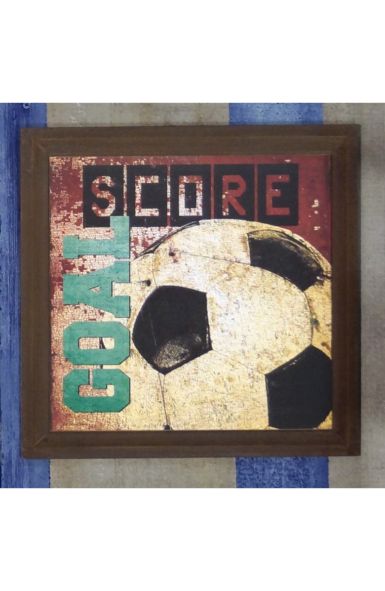 VIP Home and Garden Wd. Soccer Sign, Alternate, color, White