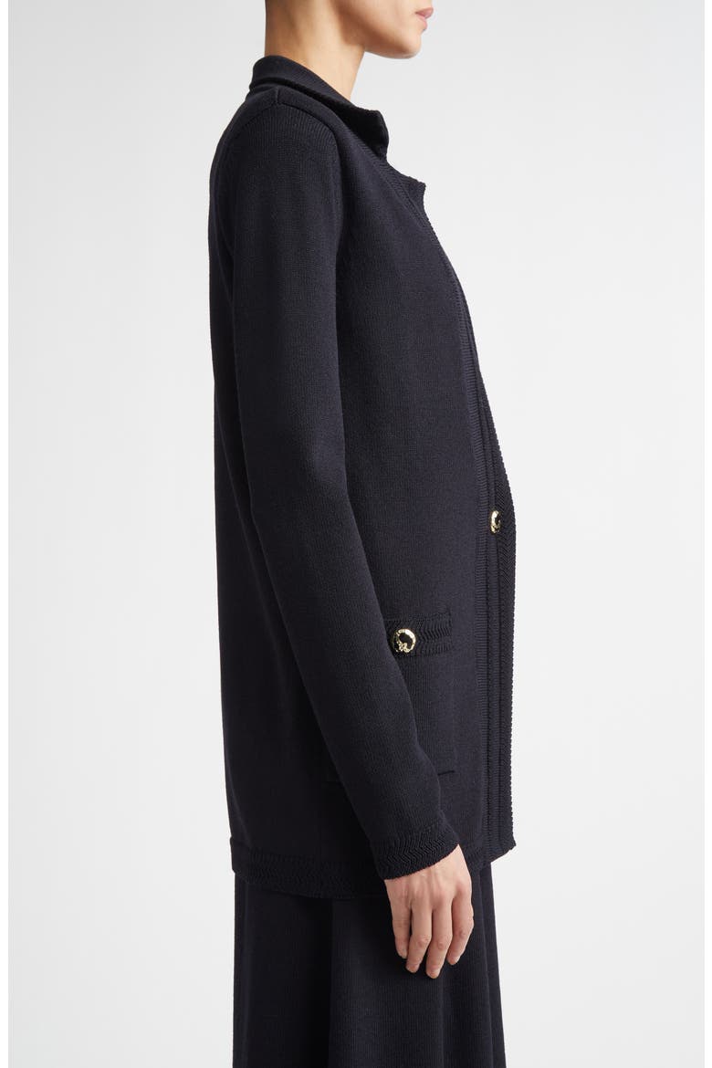Legacy Wool Blend Sweater Coat, Alternate, color, BLACK