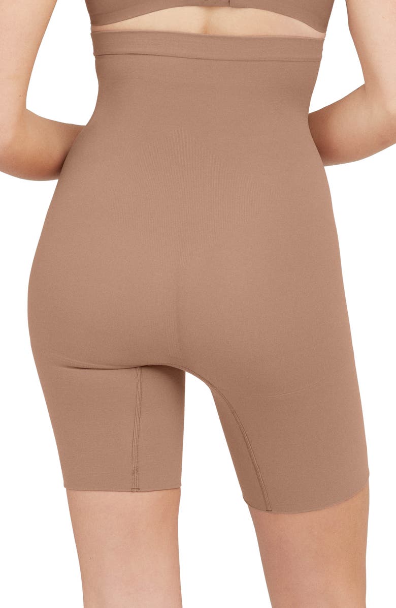 SPANX<sup>®</sup> High Waist Shaping Shorts, Alternate, color, Cafe Au Lait