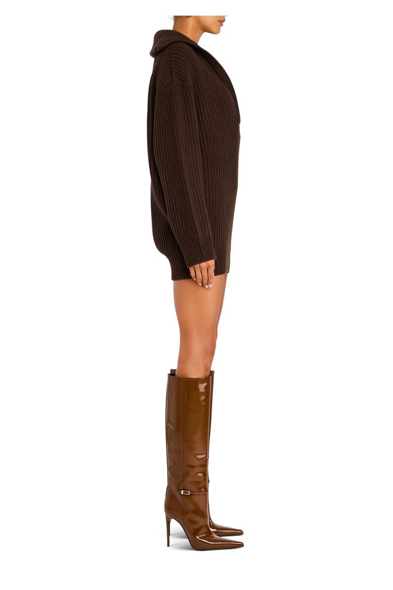 Shy Oversized Sweater Dress, Alternate, color, Ash Brown
