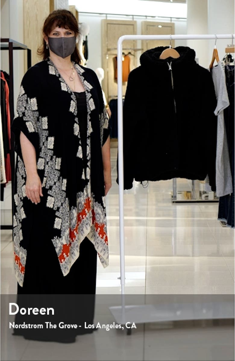 Olympia Faux Shearling Hooded Jacket, sales video thumbnail